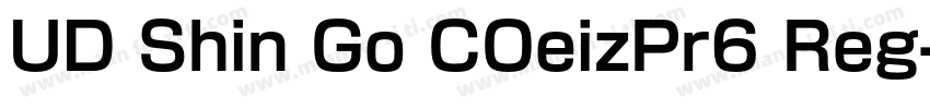 UD Shin Go COeizPr6 Reg字体转换